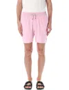 Ralph Lauren Light Pink Elastic Waist Shorts In Pink