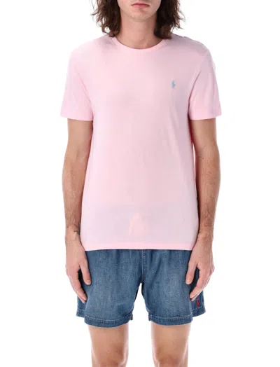 Ralph Lauren Light Pink Embroidered-logo T-shirt
