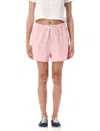 Ralph Lauren Cotton Shorts With Elasticated Waistband And Raw Hem Finish