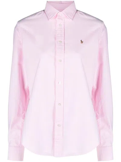 Ralph Lauren Light Pink Polo Pony Cotton Shirt