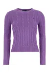 Ralph Lauren Cable Knit Logo T-shirt With Long Sleeves