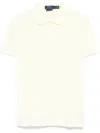 Ralph Lauren Light Yellow Printed Logo Polo In White