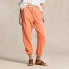 Polo Ralph Lauren Lightweight Fleece Athletic Pant In May Orange