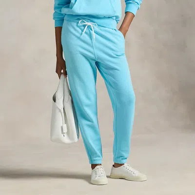 Ralph Lauren Lightweight Fleece Drawstring Sweatpant In Blue