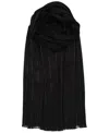 Ralph Lauren Lightweight Herringbone Shine Scarf In Black