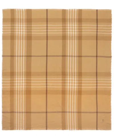 Ralph Lauren Lightweight Woven Square Scarf In Brown