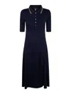 Ralph Lauren Lillianna Elbow Sleeve Day Dress In Blue