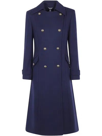 Ralph Lauren Lined Coat In Blue