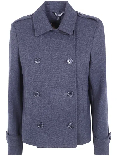 Ralph Lauren Lined Coat In Blue