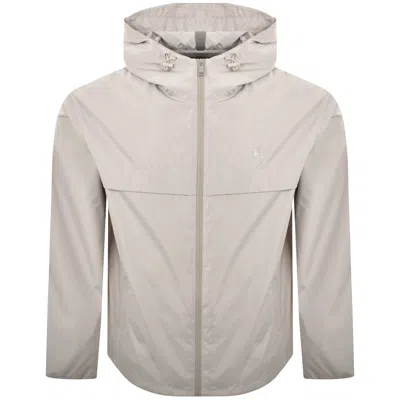 Ralph Lauren Lined Windbreaker Beige In Sand