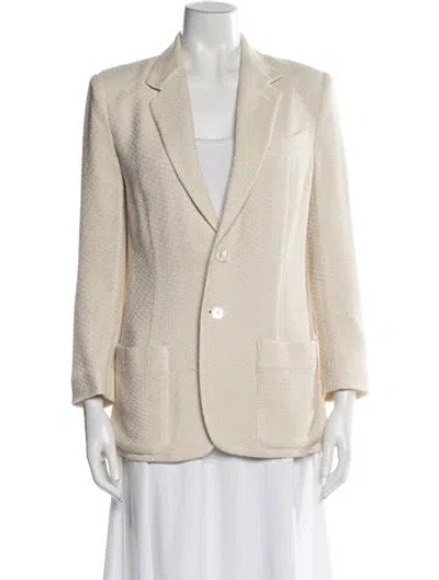 Pre-owned Ralph Lauren Linen Blazer In Gold