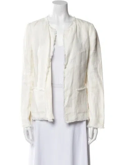 Pre-owned Ralph Lauren Linen Blazer In Neutral