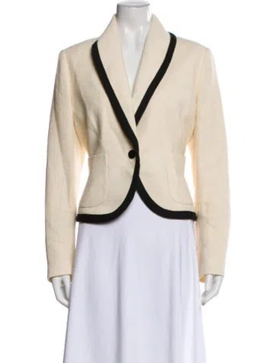 Pre-owned Ralph Lauren Linen Blazer In Neutral