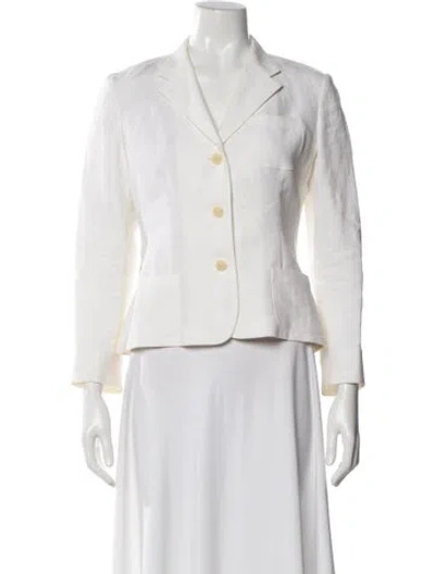 Pre-owned Ralph Lauren Linen Blazer In Neutral