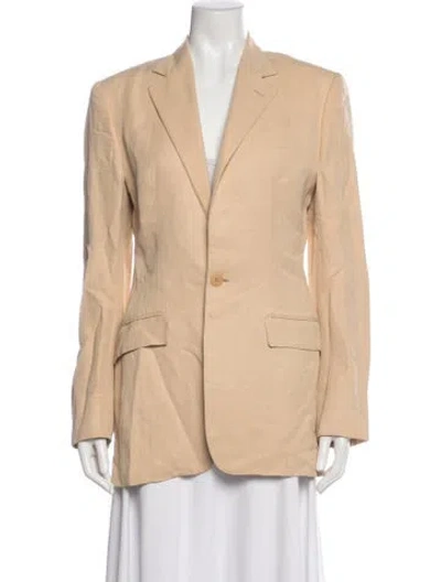 Pre-owned Ralph Lauren Linen Blazer In Neutral