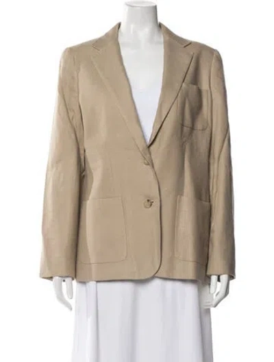 Pre-owned Ralph Lauren Linen Blazer In Neutral