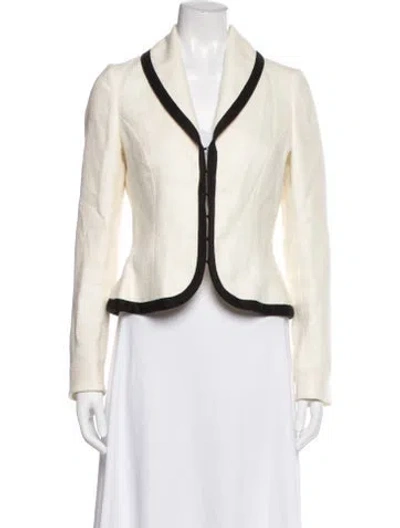 Pre-owned Ralph Lauren Linen Blazer In Neutral