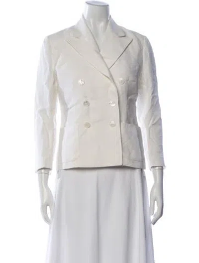 Pre-owned Ralph Lauren Linen Blazer In Neutrals