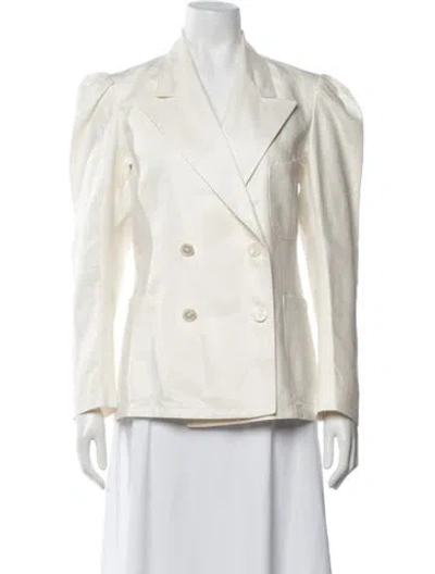 Pre-owned Ralph Lauren Linen Blazer In Neutrals