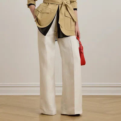 Ralph Lauren Linen-blend Twill Wide-leg Pant