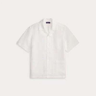 Ralph Lauren Linen Camp Shirt In White