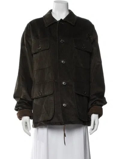 Pre-owned Ralph Lauren Linen Coat In Brown
