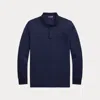 Ralph Lauren Linen-cotton Piqué Polo Shirt In Blue