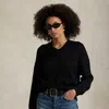 Ralph Lauren Linen-cotton V-neck Sweater