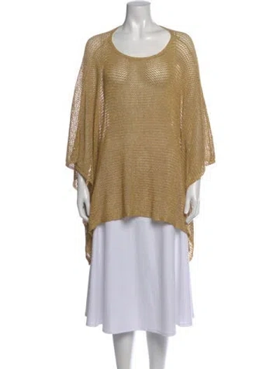 Pre-owned Ralph Lauren Linen Crew Neck Sweater In Neutrals