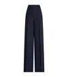 Ralph Lauren Linen Dean Tailored Trousers In Blue