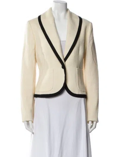 Pre-owned Ralph Lauren Linen Evening Jacket In Neutral