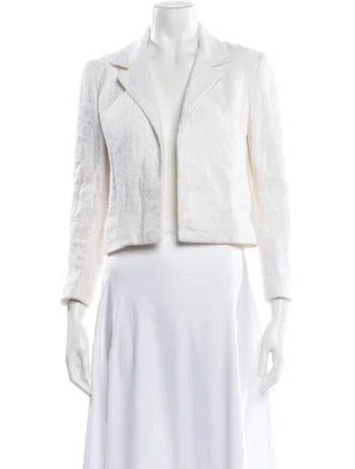 Pre-owned Ralph Lauren Linen Evening Jacket In White