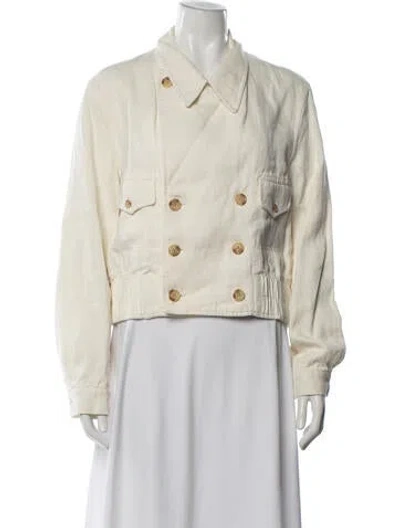 Pre-owned Ralph Lauren Linen Jacket In Neutral