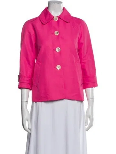 Pre-owned Ralph Lauren Linen Jacket In Pink