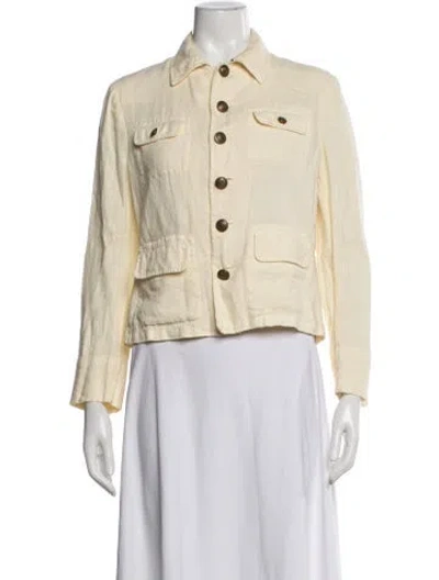 Pre-owned Ralph Lauren Linen Jacket In Yellow