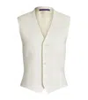 Ralph Lauren Linen Jaiden Waistcoat In White