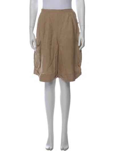 Pre-owned Ralph Lauren Linen Knee-length Shorts In Neutral