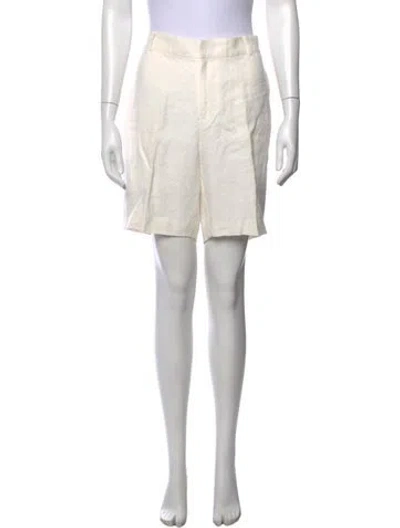 Pre-owned Ralph Lauren Linen Knee-length Shorts In White