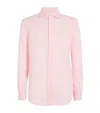 Ralph Lauren Linen Long-sleeve Shirt In Pink