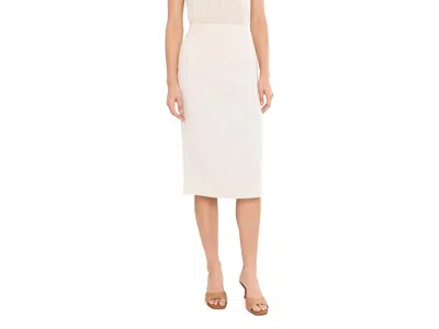 Ralph Lauren Linen Midi Pencil Skirt Women's Skirt Mascarpone Cream: 10 In Brown