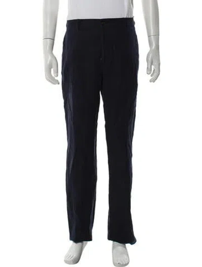 Pre-owned Ralph Lauren Linen Pants In Black