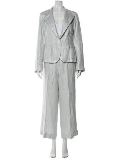 Pre-owned Ralph Lauren Linen Pantsuit In Blue
