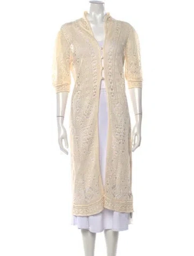 Pre-owned Ralph Lauren Linen Patterned Sweater In Neutrals