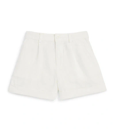 Ralph Lauren Kids' Linen Pleated Shorts (7-16 Years) In White