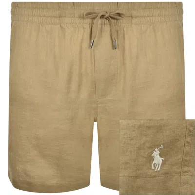 Ralph Lauren Linen Prepster Shorts Brown