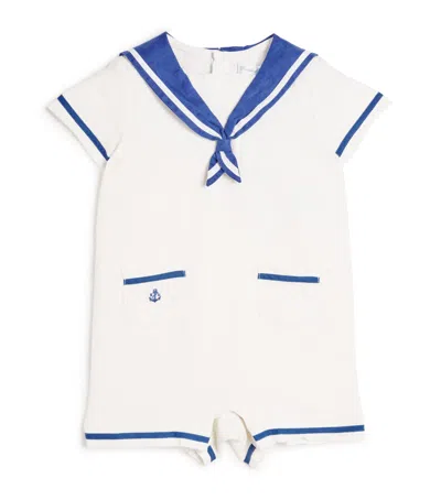 Ralph Lauren Kids' Linen Sailor Dress In White | ModeSens