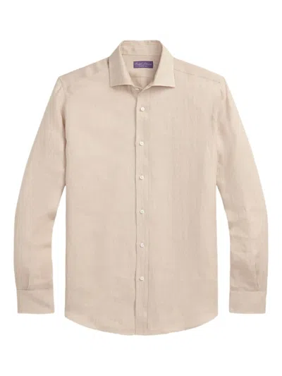 Ralph Lauren Linen Shirt In Neutral