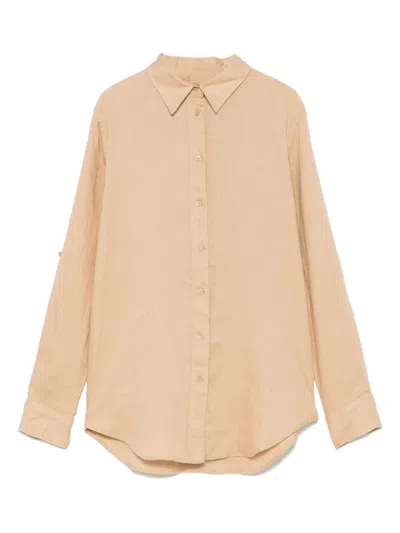 Ralph Lauren Linen Shirt In Neutrals