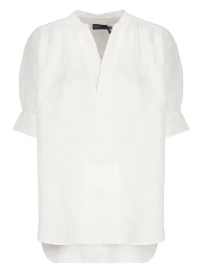 Ralph Lauren Linen Shirt In White