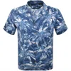 Ralph Lauren Linen Short Sleeve Shirt Blue In Blue